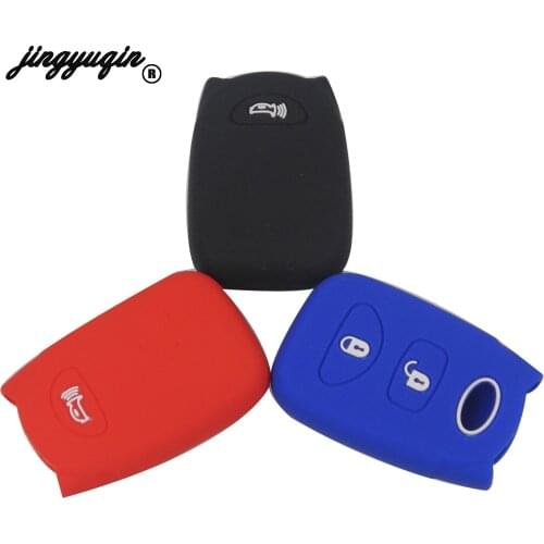 Jingyuqin Silicone Car Key FOB fit for Hyundai Sonata Elantra KIA Cerato Sorento Forte Remote Case Cover Shell Protect