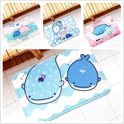 40x60cm Cartoon Whale Doormat Door Mat Floor Rug Mat Carpet Rug Home Carpet Hotel Living Room Floor Mats Anti Slip