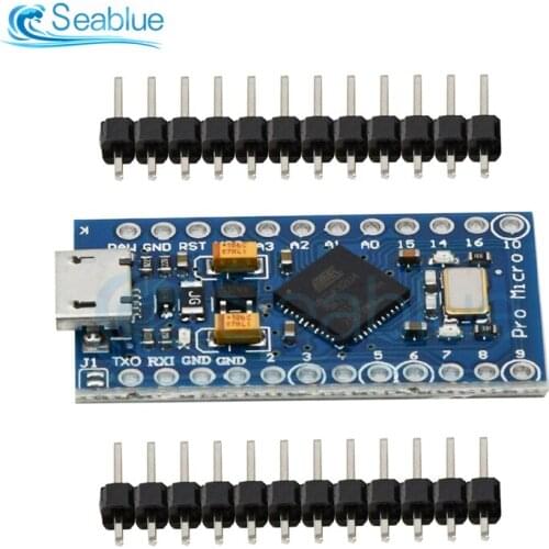 Pro Micro ATMEGA32U4 3.3V Motherboard 8M Crystal For Arduino Pro Mini 2 Row Pin Header For Leonardo Mini Usb Interface