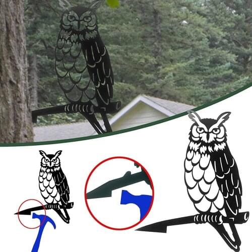 Metal Owl On Branch Metal Birds Decorations Tree Art Metal Yard Art Steel Animals Silhouettes Tree Decorations Metal Art XH8Z