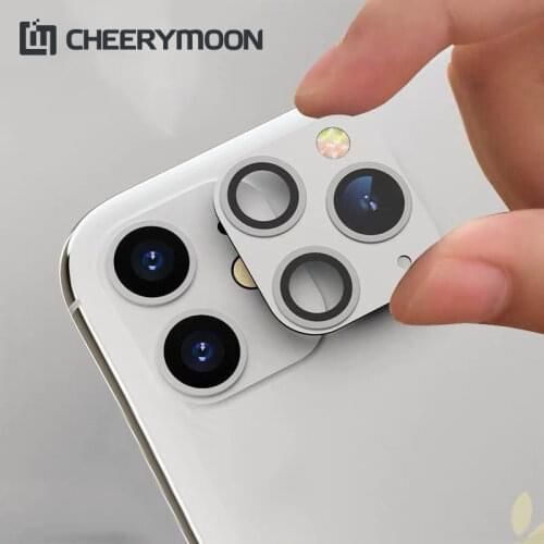 Modified Lens Seconds Change Model Decorative For iPhone XR X XS MAX Solid Color Stickers 11 PRO MAX Back Film Camera Protector