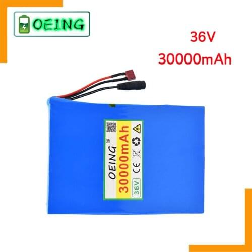 NEWEST 36V battery 10S4P 30000mah 18650 Li ion battery pack is suitable for eBike electric vehicles bicycles and motorcycles