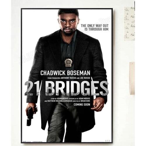 NP043 21 Bridges Movie 2 Classic Film Fashion Trend Beautiful home Art Decor Silk Poster Wall Sticker Deco Gift