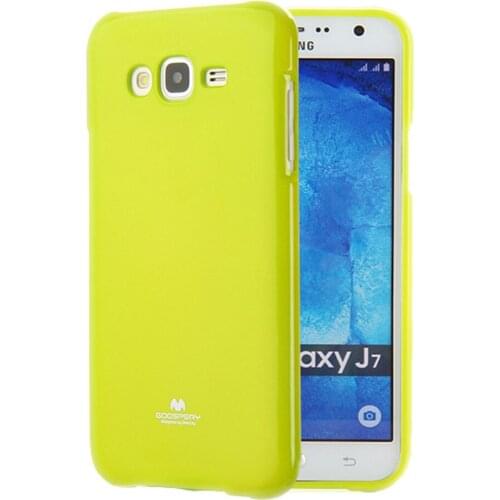 Original Brand Colorful Glitter Case For Samsung Galaxy J7 J700 Coque Glossy TPU Silicone Jelly Gel Protective Back Cover