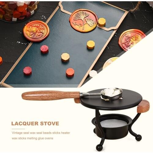 Deer Shape seal wax seal beads sticks heater wax sticks melting glue oven spoon tool stove pot for wax seal Melting Glue Furnace