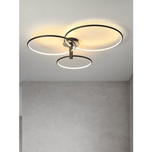 Led Ceiling Lamp Nordic Living Room Simple Hall Modern Atmosphere Home Creative Light Luxury Restaurant Personality Bedroom Lamp