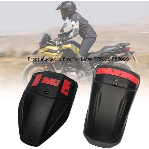 For BMW F750GS F850GS F750 GS F850 GS 750GS 2018 2019 2020 Motorcycle Black Front Mudguard Extender Fender Splash Extension Pad