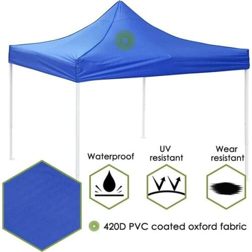 Top Cover Outdoor Gazebo Garden Marquee Tent Replacement Sun Shade Outdoors 3 x3M Camping Accessories