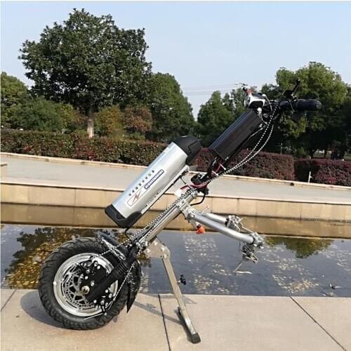 High Quality Sports Model Wheelchair 36/48v 500w Electric Handcycle Folding Attachment Hand Cycle WheelChair Conversion Kits