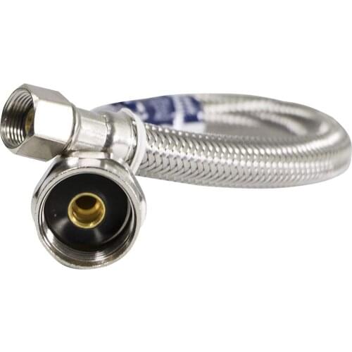 1PC North American 304 Stainless Steel Braided Plumbing Hose 7/8'-9/16' Toilet Water Inlet Hose Cold and Hot Water Pipe