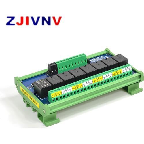 8 Channels 12V 1NO + 1NC Optocoupler Isolation Relay Module Supply Voltage DC 12V Trigger Signal DC 3.3V 5V 12V 24V