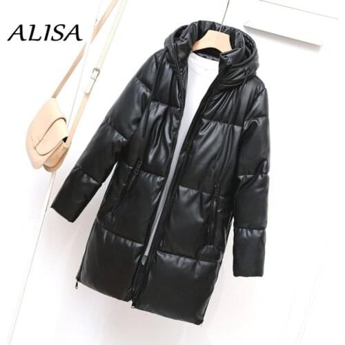 Alisawang Women's Leather Down Jackets