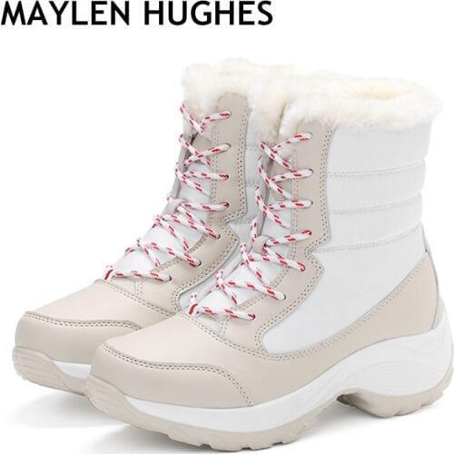 Big Size 35-42 Winter Women Snow Boots Fashion Winter Women Ankle Boots Female Boots Mid-Calf Platform Boots 2018 Woman Shoes