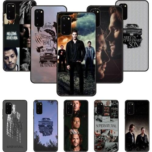 Phone Case For SamSung Galaxy S Note 10 20 7 6 9 8 Plus Edge E Ultra Lite Black Cover Etui Trend Waterproof Supernatural Spn