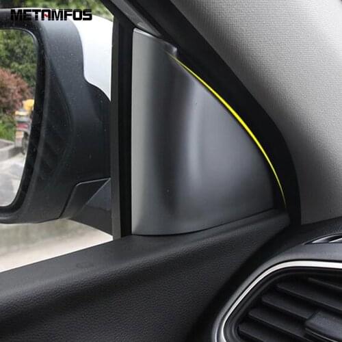 For Renault Kadjar 2016-2020 2021 Loudspeaker Stereo Audio Speaker Cover Trim Window A Pillar Sticker Accessories Car Styling