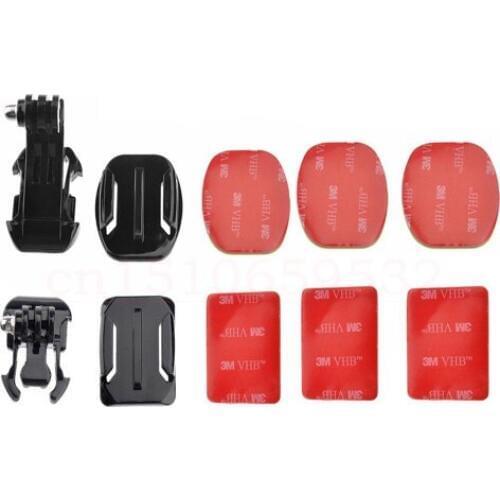 Curved Flat Surface J Type Stand Mount+ 3M VHB Sticker for GoPro HD Hero 3 2 3+4