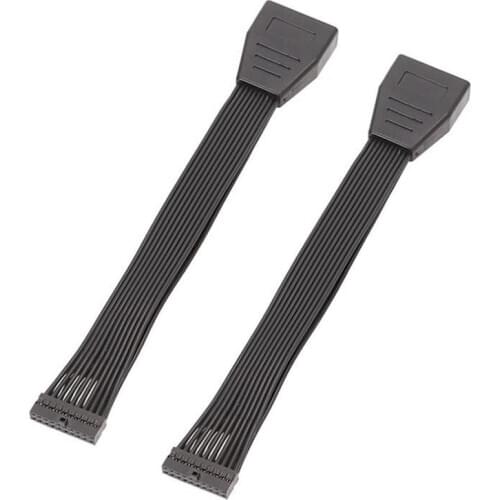 2Pcs Small Mini USB 3.0 19/20Pin Internal Extension Header Adapter Cable USB 20Pin Extension Cable for Motherboard 15Cm