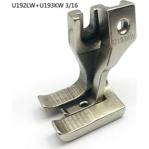 Sewing Machine Foot Double Welting Foot Set for Juki DU-141 DU-1181 Walking Foot Sewing Machine (U192LW+U193KW)