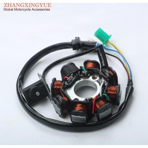 MAGNETO STATOR 8 COIL POLE GY6 125cc 150cc SCOOTER ATV GO KART