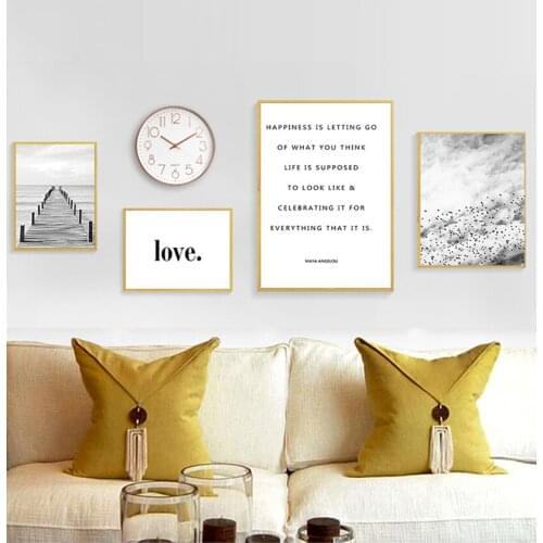 Style Wall Art Print Painting Decoration Picture Scandinavian Landscape Wooden Pier Bridge Canvas Poster Motivation Nordic