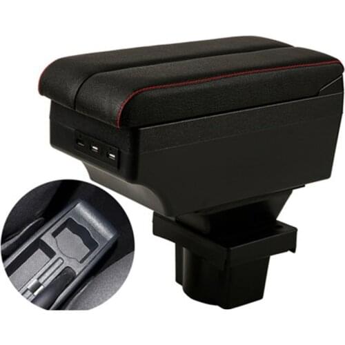 For Skoda Yeti Octavia A5 armrest box central Store content box storage case USB interface decoration accessories