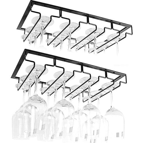 Hanging Wine Glass Holder,Iron Goblet Holder, with Screws, for Hanging Holder in the Kitchen, Bar or Restaurant