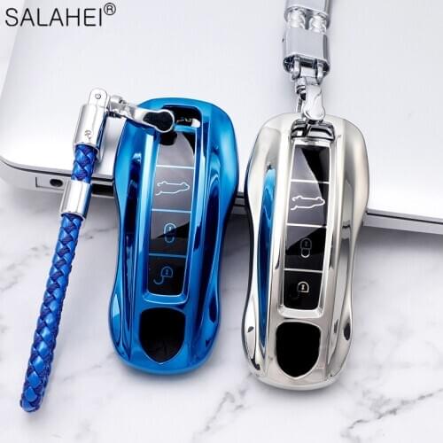 Durable New Soft TPU Smart Car Key Case Full Cover For Porsche Panamera Carman Macann Bobst Cayenne 911 970 981 991 996 92A 2017