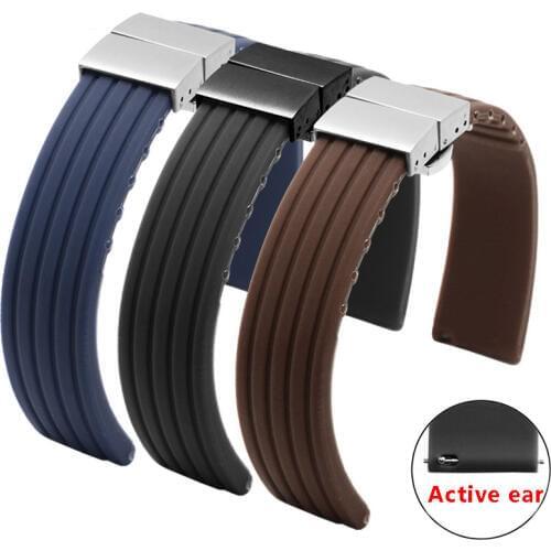 20 22mm Soft and Waterproof silicone watchband adaptation adaptation Huawei watch 2 GT PRO Honor Magic sport rubber watch chain