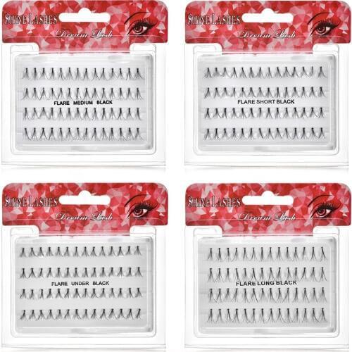 Knot Free Cluster Lash Brand Individual Eyelash Extension False Eyelashes Makeup Tool 8mm 10mm 12mm 14mm Volume Russia Lashes