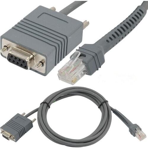 Symbol LS2208 RS232 RJ45 to DB9 Female Bar Code Scanner Serial Console Cable 2m