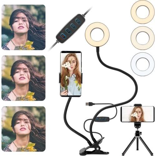 Yoofo ring light LED adjustable function more color tiktok live light desktop version