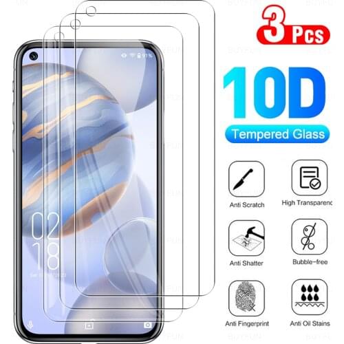 3Pcs Protective Tempered Glass Cover For Oukitel C21 Glas Full Cover Screen Protector For Oukitel C21 6.4 Inches Protection Film