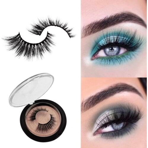 1 Pair Eyelash Delicate Long-lasting Slender Faux Mink Hair Makeup Eye Lash for Decoration