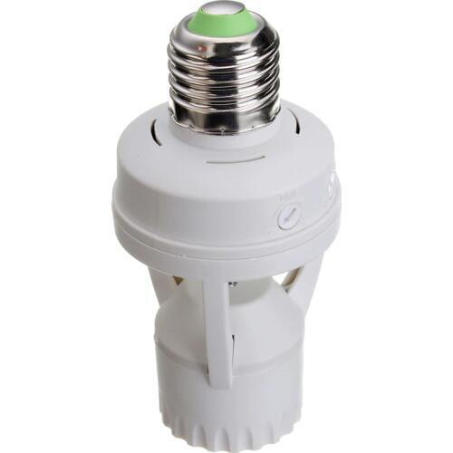 1pcs AC 110V-240V 60W PIR Induction Infrared Motion Sensor E27 LED lamp Base Holder W/ Light Control Switch Bulb Socket Adapter