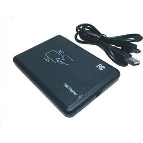 Free shipping 125KHZ &13.56MHz two frequency RFID Reader Writer/ RFID copier USB Avoid driving English software ISO14443A