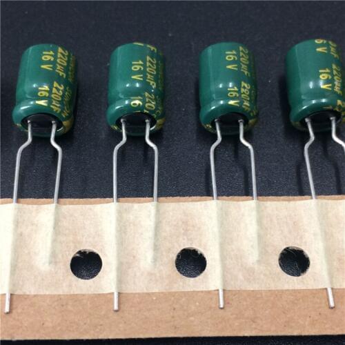 50pcs 220uF 16V SUNCON(SANYO) AX series 8x12mm 16V220uF Low Impedance LongLife Electrolytic Capacitor