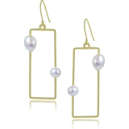 Beritafon 925 Sterling Silver Freshwater Pearl Earring for Women or Girls