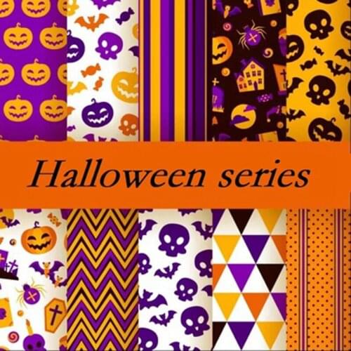 Sunflower Halloween Independence Day Printed Patchwork Creative DIY Decorative cloth Patchwork Cloth head 25*25cm