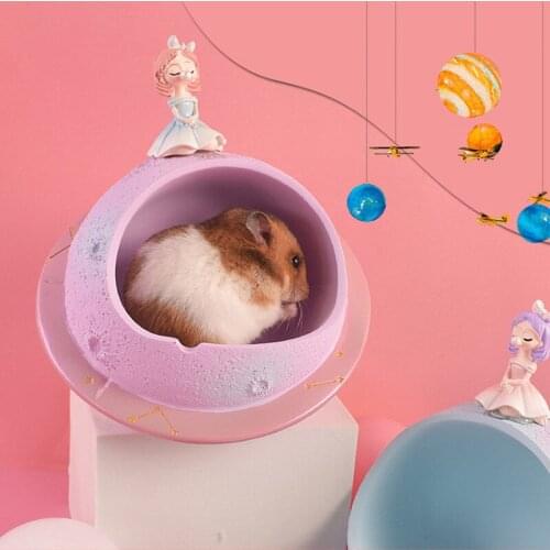 Ceramic Hamster Nest Hamster Summer Cooling Nest Golden Bear Small Animal Nest Hamster Accessories Hamster Cage Landscaping