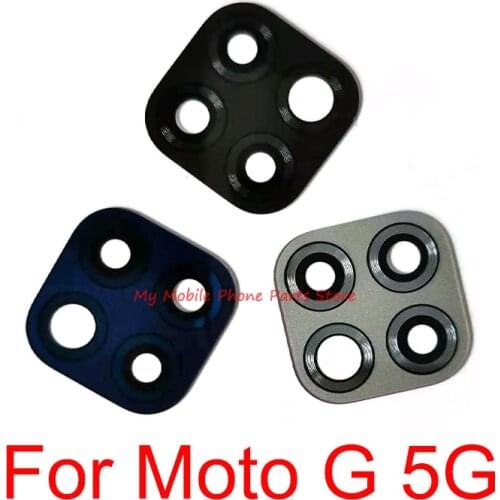 30 PCS Mobile Phone Rear Back Camera Lens Cover For Motorola Moto G 5G Back Main Big Camera Lens Glass Replacement Parts