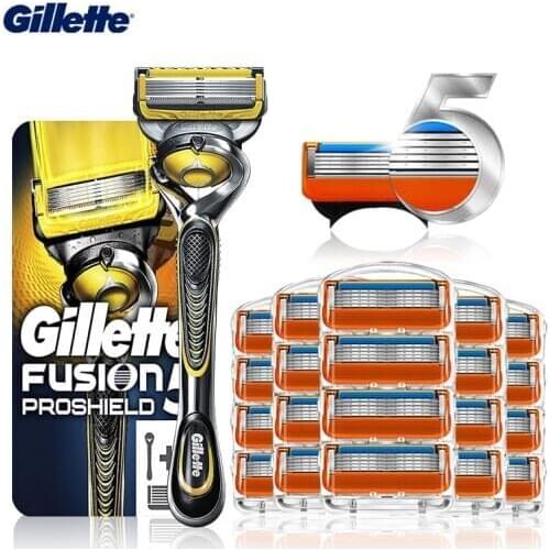 Manual Razor Blade For Gillette Fusion 5 Proshield Cassettes Shaving Set Machine For Shaving Straight Razor And Replacement Head