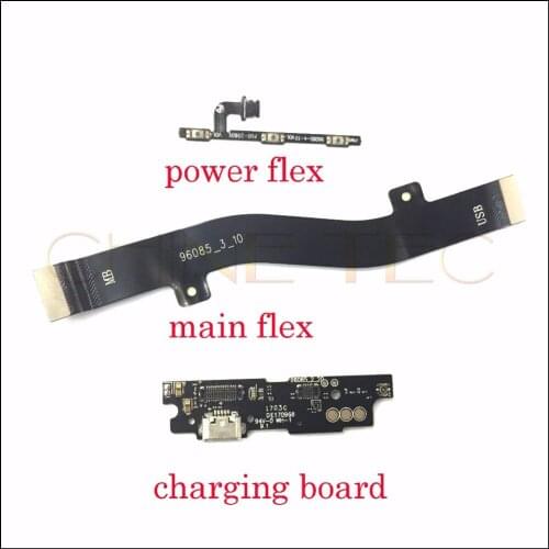 1pcs power volume Micro USB Charging Dock Charging PCB Board Flex Main board motherboard Cable Meizu M3 Note