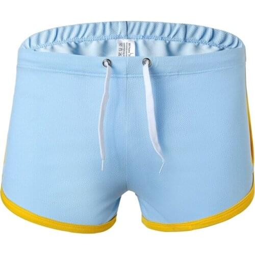 Summer Quality Slim Men Shorts Brand Shorts Mens Professional Color Patchwork Short Drawstring Elastic Low Waist Male Short