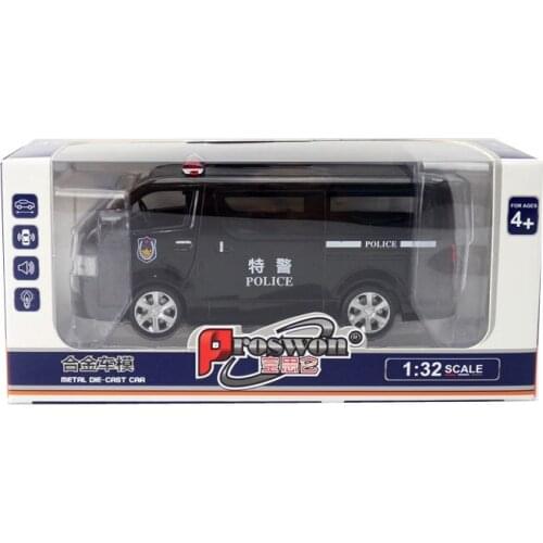 Alloy model toy 1:32 Sea Lion business van express car sound and light boxed