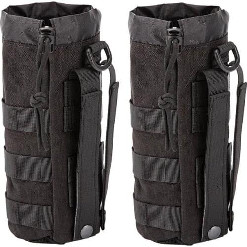 Tactical Water Bottle Pouch Military Molle Kettle Bag Camping Hiking Travel Survival Kits Holder Hiking Sports Outdoor Camping
