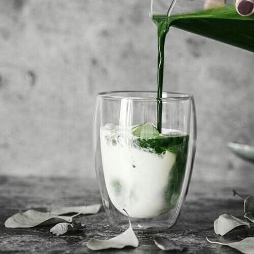 Heat-resistant Double Wall Glass Cup Water Espresso Coffee Cup Set Handmade Beer Mug Tea glass Water Milk Glass Cup Drinkware