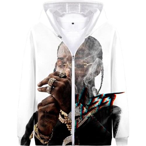 Hot Sale Sweatshirt Hoodies Men Classic Pop Smoke Sweatshirts Women Streetwear Zipper Hoody Autumn Oversized Boys Hoodie