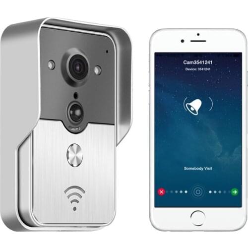 WiFi Smart Wireless Security DoorBell HD 720P Visual Intercom Recording Video Door Phone Remote Home Monitoring Night Vision