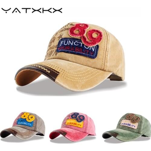 [YaTxKx] Sun Hats For Women Men Baseball Cap Solid Snapback Letter Embroidery Vintage Outdoor Cotton Hip Hop Gorras Hombre