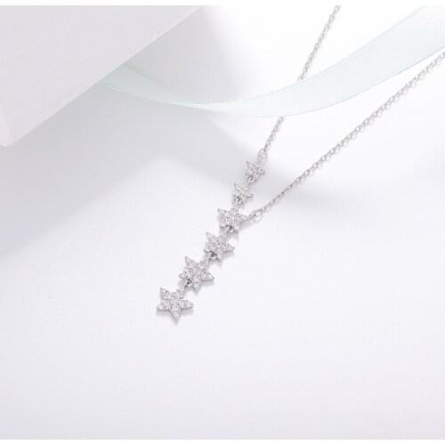 S925 sterling silver necklace ladies fashion jewelry European and American popular ladies holiday gifts